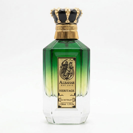 Heritage perfume Kuwait long lasting unisex fragrance premium scent Albahar Perfumes.