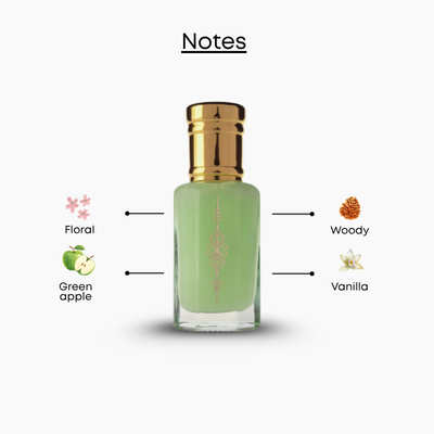 Green Apple Musk Perfume in Kuwait – Fresh Fruity Apple & White Musk Long Lasting Fragrance by AlBahar Perfumes