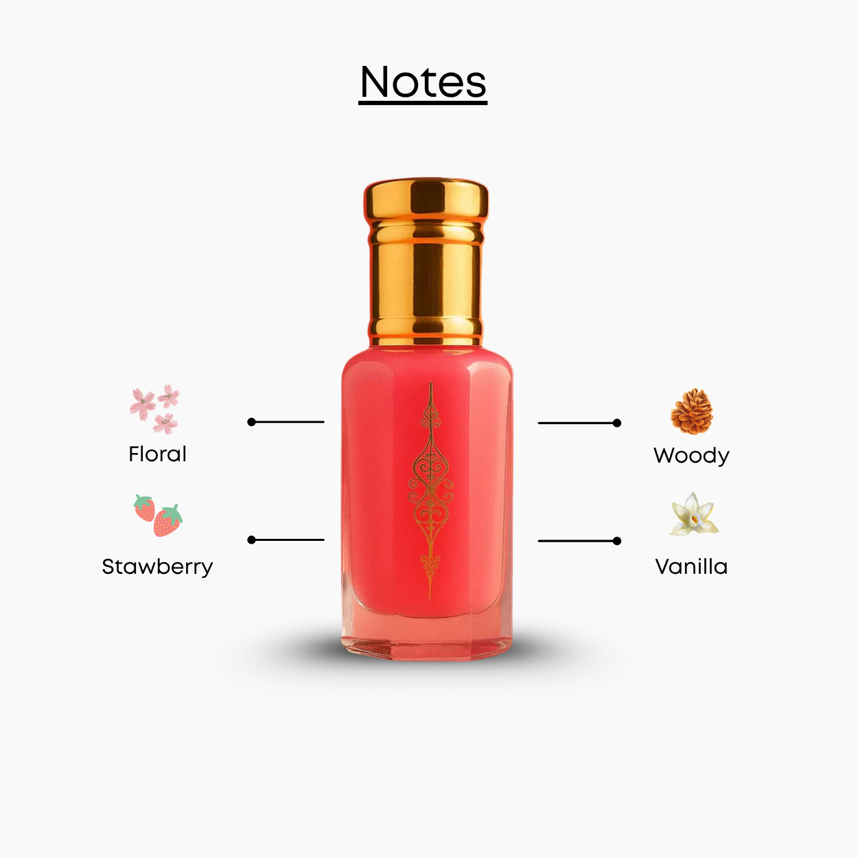 Strawberry Musk Perfume Oil  in Kuwait – Sweet Fruity Musk Attar for Women by AlBahar Perfumes